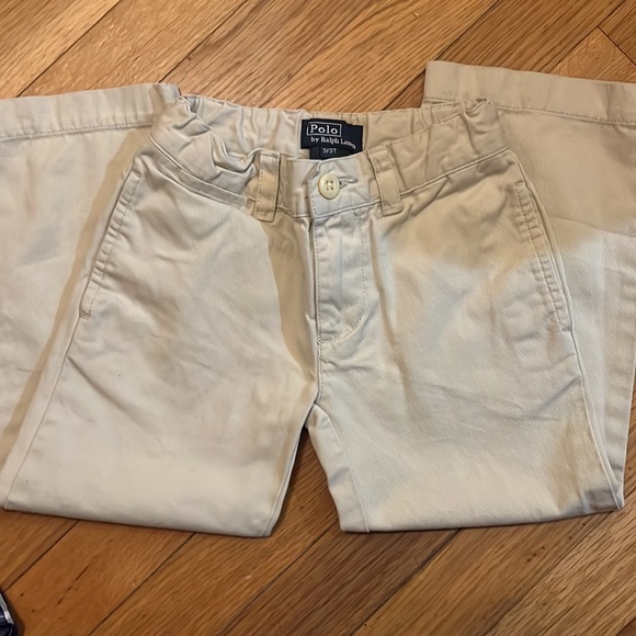 Boys 3T Outfit Polo Ralph Lauren  Khakis Nautica Shirt - Picture 5 of 5